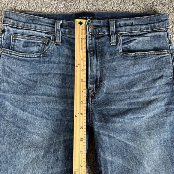 J Crew Jeans Men 32x30 Faded Blue 770 Straight Broken In Japanese Kurabo Denim - Picture 6 of 16